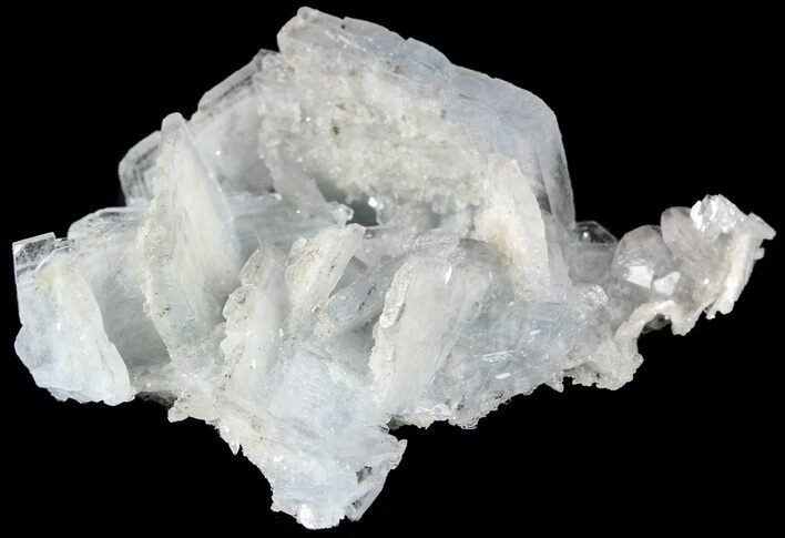 Tabular, Blue Barite Crystal Cluster - Spain #55298